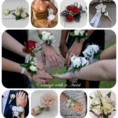 If you are searching for corsage and boutonnieres near me then, Corsage With a Twist is the right place for you. Corsages are an elegant way to complete your outfit and make it unique with flowers that reflect your personality. You'll be sure to shine on this special day in one of our beautiful creations! For more information, call us at : 61439855594.