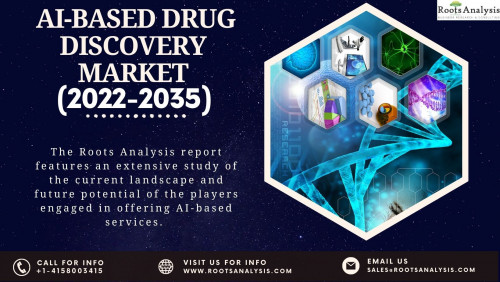 The Roots Analysis report features an extensive study of the current landscape and future potential of the players engaged in offering AI-based services. The study features an in-depth analysis, highlighting the capabilities of AI-based drug discovery service/technology providers. One of the key objectives of the report was to evaluate the current opportunity and future potential associated with AI-based drug discovery. Get a detailed insights report now!

For additional details, visit here: https://www.rootsanalysis.com/reports/ai-based-drug-discovery-market.html