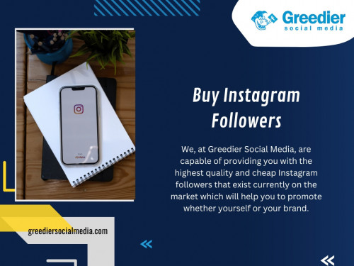 So if you're looking for a reliable source to buy Instagram followers USA services from any other part of the world, look no further than Greedier Social Media! Try us today and see how we can help your business reach new heights! 

Official Website : https://greediersocialmedia.com

Click here information about : https://greediersocialmedia.com/product/buy-instagram-followers/

Our Profile :  https://gifyu.com/greediersocial

More Photos :

https://tinyurl.com/2f7958z4
https://tinyurl.com/2h4zk3dn
https://tinyurl.com/2zqjo2av