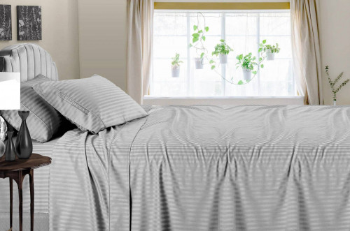 Feel comfortable & durable with striped Light Grey Sheets at Comfort Beddings online store. Our Sheets are made of 600 thread count & 100% Egyptian cotton. Grey Sheets sizes perfectly fit in your mattress & gives your bedroom a rich look. Visit now: https://comfortbeddings.com/products/striped-light-grey-sheet-set-queen