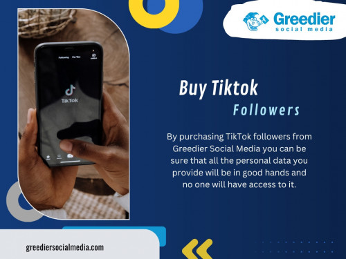 Track your success and growth by monitoring the engagement on each post before and after buying likes. This will help you understand whether your buying decision was successful.

Official Website : https://greediersocialmedia.com

Click here information about : https://greediersocialmedia.com/product/buy-tiktok-followers

Our Profile :   https://gifyu.com/greediersocial

More Photos : 

https://bit.ly/3kywzbH
https://bit.ly/3SPrh8B
https://bit.ly/3Z7DtUo