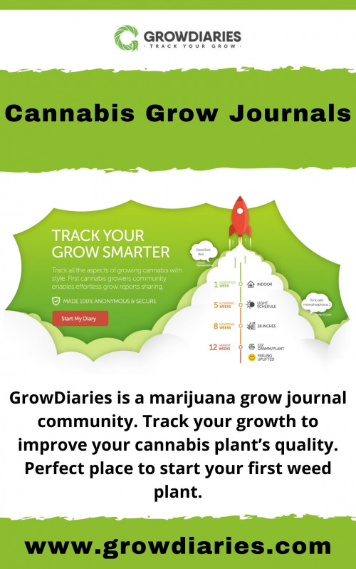 GrowDiaries is a marijuana grow journal community. Track your growth to improve your cannabis plant’s quality. Perfect place to start your first weed plant. Visit for more information at https://growdiaries.com