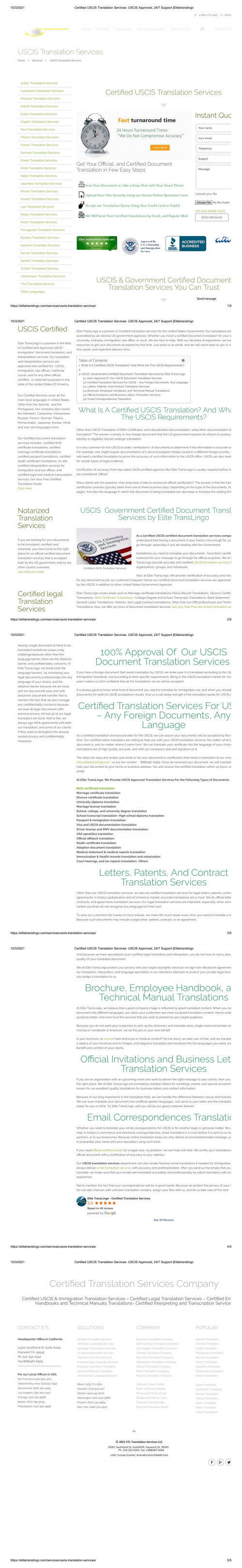 Certified Translation Services, including certified translation, localization, and interpreting for global marketplace. Count On Us Today at https://elitetranslingo.com/