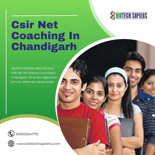 BIOTECH SAPIENS offers the best CSIR Net Life Science Coaching in Chandigarh. Fill up the registration form for online test series today!