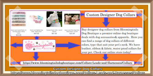 Here you can find a range of dog collars of different colors, type that suit your pet’s neck. We have leather, ribbon & fabric, water proof collars for your pet. Check our online store today! https://bit.ly/3BhSsB4