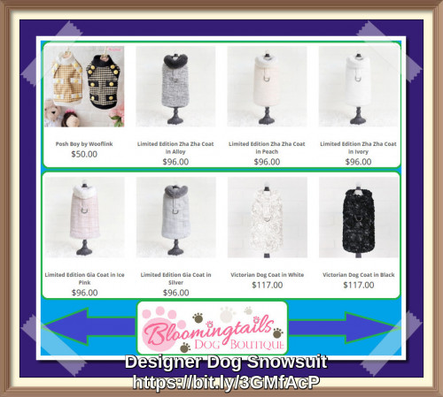 These snowsuits keep your dog’scozy-warm all over when winter weather bites hard. You can also shop online in all sizes from our shop. For more information, visit our website. https://bit.ly/3IObsMj