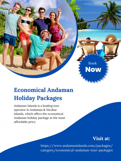 Andaman Islands is a leading tour operator in Andaman & Nicobar Islands, which offers the best economical Andaman holiday packages at the most affordable price. To know more visit at https://www.andamanislands.com/packages/category/economical-andaman-tour-packages