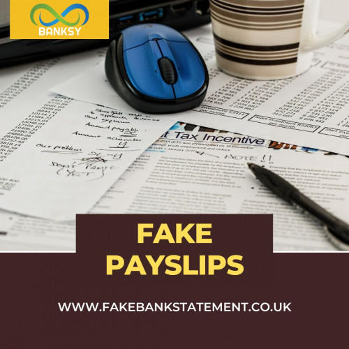 Create a fake payslip all customized by you. Standard SAGE design in different colors with monthly/weekly calculated deductions. Rush orders available. Fast e-mail deliveries.

Source: https://www.fakebankstatement.co.uk/fake-pay-slip.html