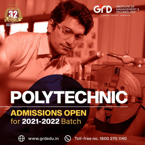 GRD offers one of the best courses with a student friendly environment and experienced faculty.  
We’re open for admissions! Enrol now.
.
.
.
#GRD  #grdadmissions  #admissions #polytechnic  #dehradun  #uttarakhand  #india  #college  #dehradundiaries  #studygram #collegeadmissions