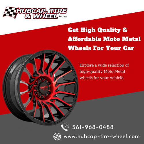 Explore a wide selection of high-quality Moto Metal wheels for your vehicle. Our wheels come in various sizes and finishes, from alloy to steel, to fit your style and performance needs. Upgrade your ride today with our durable and long-lasting wheels. Contact - HUBCAP, TIRE, & WHEEL.