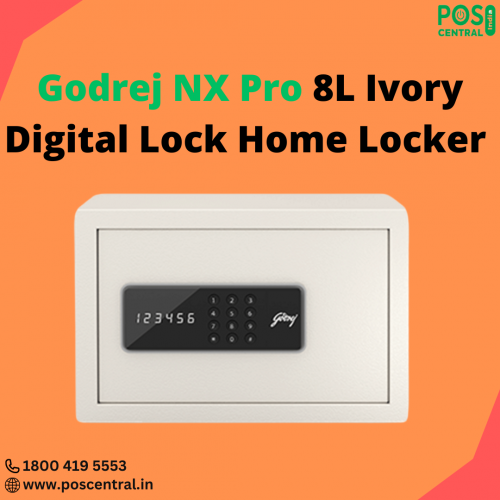 The Godrej NX Pro 8L Ivory Digital Lock Home Locker is a compact electronic safe designed for home use. It also has a motorized shooting bolt mechanism that automatically locks the safe when the door is closed. The safe comes with an emergency override key that can be used to open the safe in case you forget your password or the battery runs out. Overall, the Godrej NX Pro 8L Ivory Digital Lock Home Locker is a secure & reliable safeguard treasure that offers peace of mind to those who want to keep their valuables safe & secure. Buy Godrej NX Pro 8L Ivory Digital Lock Home Locker at affordable prices from the POS Central India website with free shipping. For more information, go through https://www.poscentral.in/home-lckr-digi-ivory-8l-el.html