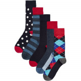 HS-HAP-5PK-Argyle-Blue-Red