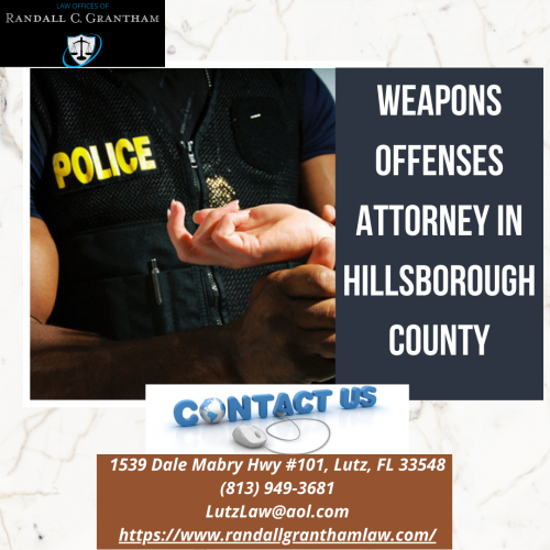 If you have been arrested for a weapon, gun, or other firearm offense. We understand how difficult it can be when faced with these types of charges. Then contact Randall C. Grantham a weapons offenses attorney in Hillsborough County areas. He has extensive experience in representing clients charged with a weapon offense and has a deep understanding of the legal system. Contact us immediately for a free consultation.

Visit: http://www.randallgranthamlaw.com/contact