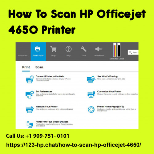 How To Scan HP Officejet 4650 Printer