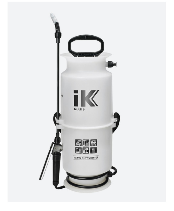 IK MULTI 9, ACID SPRAYER FOR CLEANING, DISINFECTION, CAR WASH, DETAILING