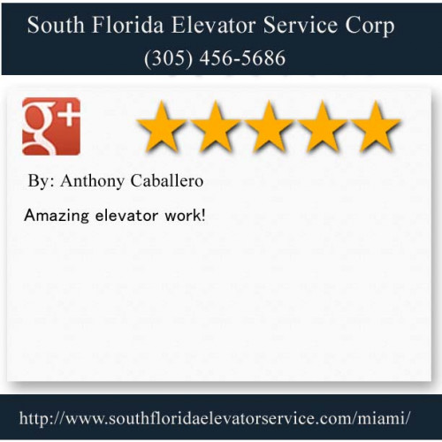 South Florida Elevator Service Corp.
6956 NW 51st ST
Miami FL 33166
(305) 456-5686

http://www.southfloridaelevatorservice.com/deerfield-beach/