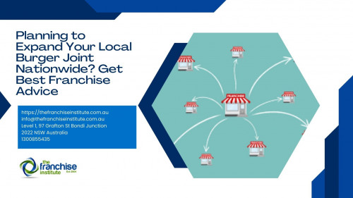 Do you own a local burger joint that you want to expand across the country? Well, discussing the matter with an expert can help you with professional franchise advice. Franchising may sound easy but it comes with a lot of things. Hence, having a team of professionals like The Franchise Institute can be helpful. We come with years of skills and expertise in franchising brands nationwide. We’re also well aware of the latest franchising rules. Visit for more: https://thefranchiseinstitute.com.au/.