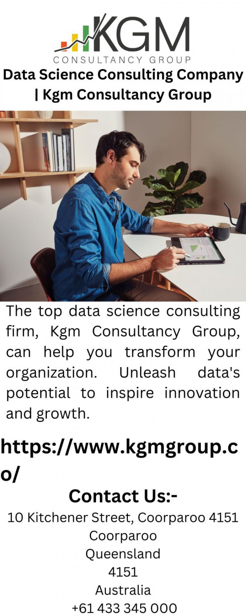 The top data science consulting firm, Kgm Consultancy Group, can help you transform your organization. Unleash data's potential to inspire innovation and growth.


https://www.kgmgroup.co/