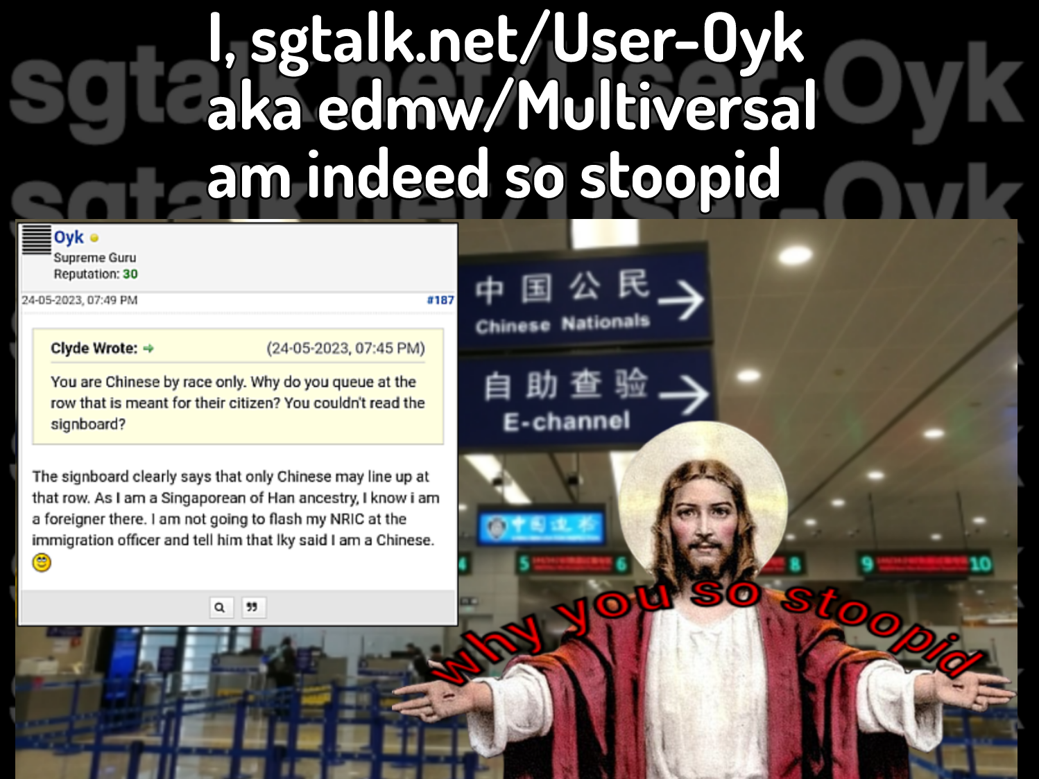 sgtalk.net/User-Oyk ONE FÜCKING 豬頭