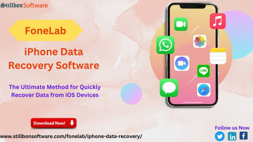 The Best FoneLab iPhone Data Recovery Software Can Recover Data from iTunes, iCloud, and iPhone. It enables the recovery of misplaced or erased photos, notes, documents, SMS, and other data from iPhone.

Check for more details at: https://www.stillbonsoftware.com/fonelab/iphone-data-recovery/