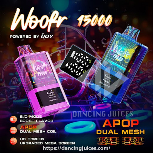 Link sản phẩm: https://dancingjuices.com/ijoy-woofr-15000-puffs-pod-1-lan-dung-chinh-hang/
IJOY Woofr 15000 Puffs - Tăng Tốc Hương Vị Cùng Hàng Loạt Công Nghệ Mới
IJOY Woofr 15000 Puffs mang phong cách “CYBERPUNK” như một tác phẩm khoa học viễn tưởng hướng về kiểu vaping tương lai hiện đại. Đúng với tiêu chí mà hãng đang hướng đến, thiết bị này được tân trang và cải tiến vượt trội từ vẻ ngoài đến công năng bên trong.
IJOY Woofr 15000 Puffs sở hữu đến 20ml tinh dầu vape, cung cấp 15000 hơi hút hương vị luôn ổn định, có nồng nicotine cao 5%, trải nghiệm vaping của bạn sẽ được kéo dài và bền bỉ nhiều ngày liền mà không sợ máy hết năng lượng nhanh đâu nhé!
Hệ thống Apop Dual Mesh Coil mới sẽ giúp những hơi vaping của bạn trở nên chất lượng và chân thật hơn, kiểm soát luồng không khí tối đa và có thể thưởng thức 2 chế độ hút: S – Powerful/Preferable và D Smooth/Comfortable. Ở 2 chế độ này bạn sẽ điều chỉnh dễ dàng bằng thanh gạt bên dưới thân máy, chúng giúp anh em có thể nâng cao hiệu suất vaping và đáp ứng nhu cầu của mỗi cá nhân.
https://www.google.com/maps?cid=16073557771138950785&_ga=2.30753718.864961663.1654662457-1440810753.1654662457
WEBSITE: http://dancingjuices.com
27/16/1 Nguyễn Ngọc Lộc-P14- Q10 339/39B1 Lê Văn Sỹ - P13- Q3 Hotline : 0971.829.269 (Zalo) 
#ijoywoofr15000puffs #pod1lan #disposablepod #vape #vapeshop #vapevietnam