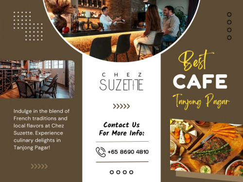 Reserving a table at the Best cafe Tanjong Pagar, is the perfect opportunity to indulge in the culinary delights of France while immersing yourself in its charming ambiance. So go ahead, make that reservation, and prepare to sip and savor the flavors of France at your favorite cafe.

Official Website : https://www.chezsuzette.sg/

Chez Suzette
Address: 5 Teck Lim Rd, #01-01, Singapore 088383
Phone: +6586904810

Find us on Google Maps: https://maps.app.goo.gl/KzY5ko9t3hDgZFRo9

Our Profile: https://gifyu.com/chezsuzette

More Images:
https://rcut.in/0hkhYhSs
https://rcut.in/9YselIQO
https://rcut.in/KuAKsSzU
https://rcut.in/7Hk2nheL
https://rcut.in/KufM4Y9q
https://rcut.in/deemi2vY