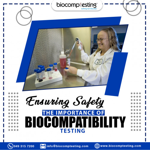 Biocompatibility Testing is all about making sure medical stuff works well with our bodies. We test things to make sure they're safe and follow the rules. Our team knows what they're doing and helps companies make sure their products are good to go. Get in touch with us now!

https://www.biocomptesting.com/