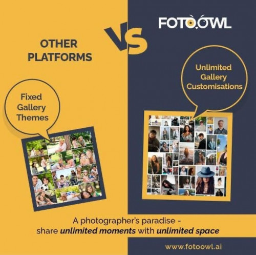 FOTOOWL is Best AI Face Recognition Photo Sharing Galleries.