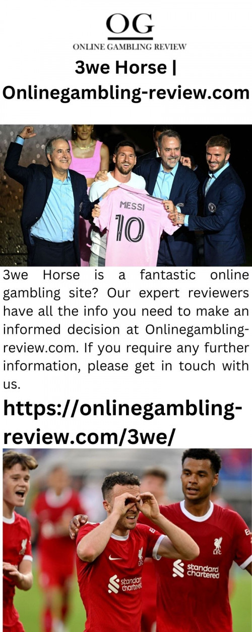 3we Horse is a fantastic online gambling site? Our expert reviewers have all the info you need to make an informed decision at Onlinegambling-review.com. If you require any further information, please get in touch with us.


https://onlinegambling-review.com/3we/