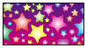 lisa frank stars stamp by vtge dcgi8ad