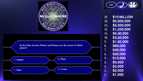 Who Wants To Be a Millionaire Question Card 12