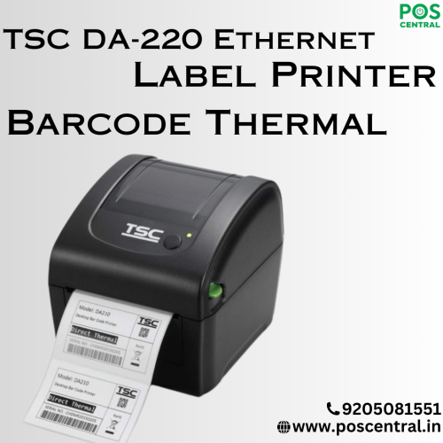 The TSC DA220 99-158A013-110C Desktop Direct Thermal Transfer Printer offers high-quality printing with a resolution of 8 dots/mm (203 DPI). Utilizing a direct thermal printing method ensures efficient and reliable output. With a maximum print speed of 152.4 mm (6”)/second, it swiftly handles printing tasks. Ideal for various industries, this desktop printer guarantees clear and precise labels for your business needs. You can visit the POS Central India website to Buy TSC DA220 at a reasonable cost. Visit https://www.poscentral.in/tsc-da-220-99-158a013-110c-desktop-direct-thermal-transfer-printer.html