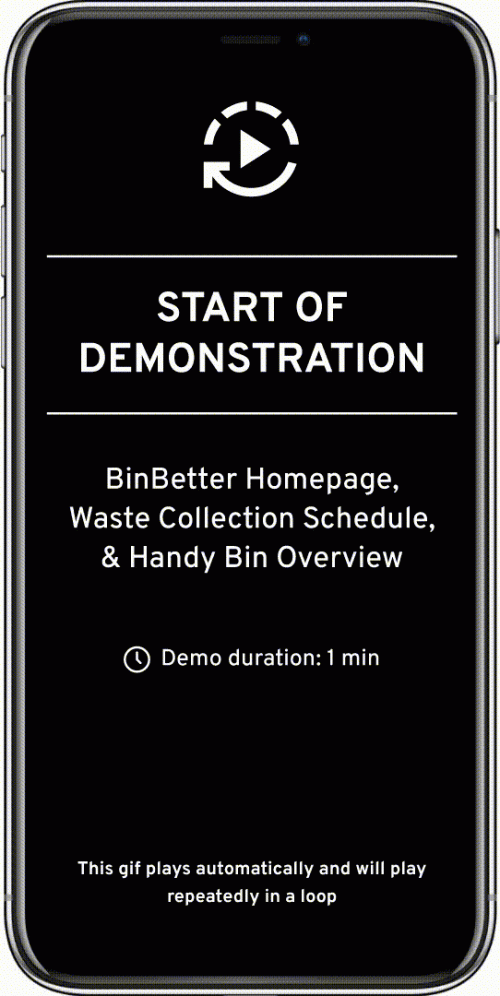 BinBetter 16.2 RECORDING Homepage Waste Collection Handy Bin Overview