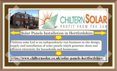 Chiltern solar operate predominantly across Hertfordshire and its target is to achieve an 80% reduction in greenhouse gas emissions by 2050.  https://rb.gy/e0295h