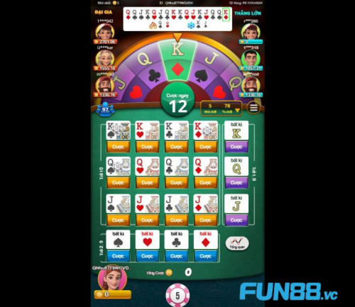 Ở sảnh Game Việt của Fun88, người chơi có cơ hội thưởng thức bàn xoay Ru-Lét, một sáng tạo độc đáo kết hợp giữa Poker và Roulette, mang đến một phong cách chơi mới mẻ. Sự đặc biệt của trò chơi này nằm ở việc làm giảm bớt phức tạp so với Roulette truyền thống, tạo điều kiện dễ dàng hơn cho người chơi tham gia.
Bàn xoay Ru-Lét bao gồm hai phần: vòng quay ngoài với 12 ô, mỗi ô tượng trưng cho một quân bài J, Q, K và vòng quay trong chia thành 12 ô, mỗi ô đại diện cho một trong bốn chất bài là Cơ, Rô, Chuồn, và Bích. Điểm nổi bật của trò chơi là cả hai vòng quay sẽ di chuyển theo hướng ngược nhau khi bắt đầu.
Chốt lại kết quả là chiếc kim chỉ vào một ô khi vòng quay dừng lại, xác định thắng thua cho người chơi. Bàn xoay Ru-Lét đơn giản nhưng không kém phần thú vị, hứa hẹn mang đến những khoảnh khắc giải trí đầy lý thú cho người chơi tại Fun88.

Xem chi tiết tại: https://fun88.forum/kham-pha-ban-xoay-ru-let/ 
Trang liên quan: https://twitter.com/fun88forum
#banxoayrulet  #fun88 #nha_cai_fun88 #nha_cai #fun88_forum