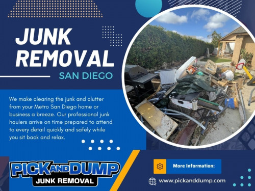 If you're looking for top-notch junk removal services in San Diego, Pick And Dump Junk Removal is the name you can trust. With our commitment to excellence and dedication to customer satisfaction, we stand out as the premier choice for all your junk removal needs. Here's why you should choose us:

Official Website: https://www.pickanddump.com

Pick and Dump Junk Removal
Address: 333 Palm Ave, Chula Vista, CA 91911, United States
Phone: 619-552-2885

Google Map URL: https://maps.app.goo.gl/GXivuWLvMi7ATkoDA

Our Profile: https://gifyu.com/pickanddump

More Photos:

https://is.gd/dvoFC2
https://is.gd/7x1RSn
https://is.gd/L8JnX9
https://is.gd/BKTx60