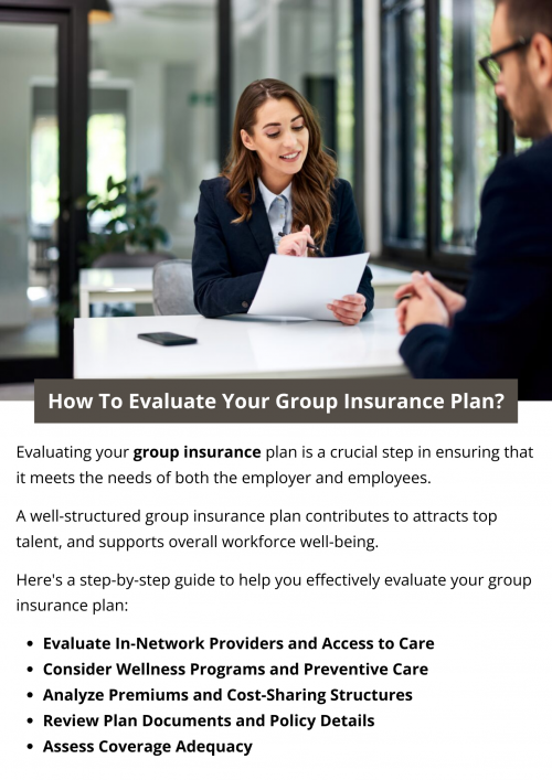 Evaluate your group insurance plan by assessing coverage adequacy, including medical, dental, and other benefits. Examine premium costs, both employer and employee contributions, and consider plan flexibility. Analyze the network of healthcare providers and check for additional wellness programs. Regularly review and compare plans to ensure they meet evolving business and employee needs. To know more visit here https://www.capbluecross.com/wps/portal/cap/employer/shop-group-plans
