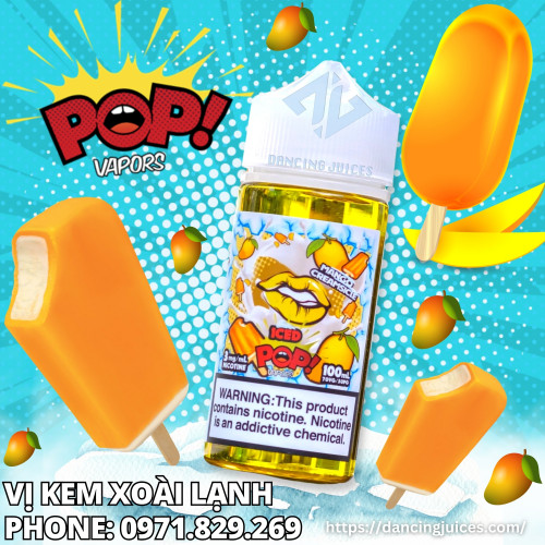 ICED POP Mango Creamsicle 100ml Phone: 0971.829.269
Link sản phẩm: https://dancingjuices.com/iced-pop-mango-creamsicle-100ml-tinh-dau-vape/
ICED POP Mango Creamsicle 100ml - Hương Vị Thơm Nồng, Mát Lạnh Của Những Cây Kem Tuyết Xoài Bật Tung Năng Lượng!
Tên hãng: POP VAPOR
Sản phẩm: ICED POP Mango Creamsicle 100ml
Xuất xứ: Tinh dầu Mỹ chính hãng
Nồng độ nicotine : 3mg/6mg
Dung tích tinh dầu : 100ml
Phân loại: Tinh Dầu Vape Freebase
Thiết bị chuyên dùng: các loại máy Vape
Còn gì tuyệt vời hơn khi ICED POP Mango Creamsicle 100ml là kiệt tác của sự kết hợp giữa xoài chín và kem tuyết lạnh. Xoài là loại trái cây có thể nói rất phổ biến và được khá nhiều người ưa chuộng, có vị ngọt thơm nồng nàn đặc trưng sẽ làm bùng nổ vị giác người dùng. Còn kem tuyết là một món tráng miệng được làm từ đá bào mix cùng các loại trái cây sẽ mang đến cảm giác thích thú hơn mà ai ai cũng yêu thích và phù hợp với mọi lứa tuổi.
ICED POP Mango Creamsicle 100ml mang đến sự hài hòa trong từng hơi hút, khi hút những hơi đầu tiên bạn sẽ được cảm nhận rõ rệt vị ngọt của xoài cùng hương thơm lan tỏa lưu luyến, sự mát lạnh của kem tuyết sẽ lan toả trong khoang miệng của bạn và chắc chắn sẽ còn đọng lại một ít mùi vị đặc trưng của xoài.
https://www.google.com/maps?cid=16073557771138950785&_ga=2.30753718.864961663.1654662457-1440810753.1654662457
WEBSITE: http://dancingjuices.com
27/16/1 Nguyễn Ngọc Lộc-P14- Q10 339/39B1 Lê Văn Sỹ - P13- Q3 Hotline: 0971.829.269 (Zalo)
#icedpopmangocreamsicle #icedpop #freebase #tinhdauvape #eliquid #vape #vapeshop #vapevietnam