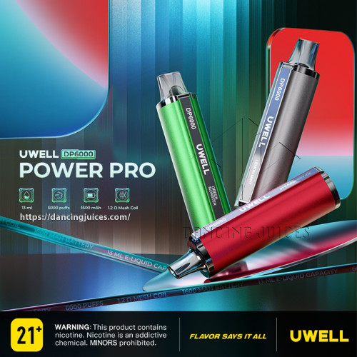 UWELL DP6000 Power Pro Phone: 0971.829.269
Link sản phẩm: https://dancingjuices.com/uwell-dp6000-power-pro-pod-1-lan-gia-re/
UWELL DP6000 Power Pro - Tận Hưởng Cơn Lốc Hương Vị Cùng Công Nghệ Vaping Tiên Tiến
UWELL DP6000 Power Pro là chiến binh pod 1 lần dùng mang phong cách thiết kế khá thanh lịch, sang trọng. Hơn nữa, máy sở hữu kiểu dáng vape pen truyền thống đi kèm theo đó là kích thước nhỏ gọn chỉ 29 x 26 x 110mm, em pod này này sẽ đem đến cho anh em trải nghiệm cầm nắm trong thời gian dài vô cùng êm ái.
Sản phẩm sử dụng chất liệu hợp kim loại cao cấp, điều này không những góp phần làm tăng thêm phần bền bỉ cho sản phẩm mà nó còn toát lên vẻ tinh tế, bắt mắt thu hút được ánh nhìn từ những người xung quanh.
Điều tuyệt vời mà thương hiệu UWELL mang đến cho anh em đó chính là công nghệ lõi đốt đặc biệt được tích hợp bên trong UWELL DP6000 Power Pro. Sự hòa quyện đầy khéo léo với công nghệ điều chỉnh hương vị PRO-FOCS độc quyền hứa hẹn sẽ mang đến hiệu suất vaping tuyệt vời, giúp anh em chìm đắm thế giới hương vị đặc sắc, tràn đầy thỏa mãn.
https://www.google.com/maps?cid=16073557771138950785&_ga=2.30753718.864961663.1654662457-1440810753.1654662457
WEBSITE: http://dancingjuices.com
27/16/1 Nguyễn Ngọc Lộc-P14- Q10 339/39B1 Lê Văn Sỹ - P13- Q3 Hotline : 0971.829.269 (Zalo) 
#uwelldp6000powerpro #uwell #pod1lan #disposablepod #vape #vapeshop #vapevietnam