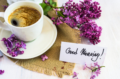 Good morning spring coffee