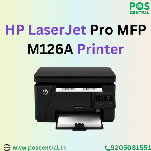 The HP LaserJet Pro MFP M126A Printer is a versatile all-in-one printer that's perfect for small offices and home use. It combines printing, scanning, and copying functionalities into one compact device, saving space and money. With its fast printing speed and high-quality output, you can produce professional-looking documents.The user-friendliness of this Printer makes it easy to operate, while its energy-efficient features help save on electricity costs. Buy HP Laserjet M126A Printer from POS Central India website.
. Visit 
https://www.poscentral.in/hp-laserjet-pro-mfp-m126a-printer.html