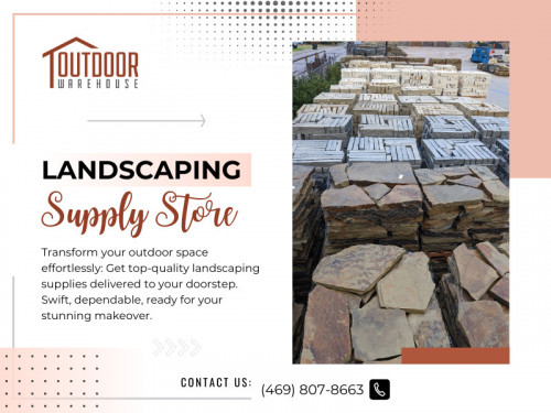 Landscaping Supply Store often collaborates with environmental organizations to identify and propagate endangered or rare plant species, ensuring their continued existence.

Official Website : https://www.outdoorwarehousesupply.com/

Click here for more Information: https://www.outdoorwarehousesupply.com/river-rock-sand-gravel-dallas/

Outdoor Warehouse Supply
Address: 2791 S Stemmons Fwy, Lewisville, TX 75067, United States
Phone: +14698078663

Find us on Google Maps: https://maps.app.goo.gl/XRSMX8hjBR1CMTcF8

Our Profile: https://gifyu.com/outdoorwarehouse

More Images:
https://rcut.in/tM60UR07
https://rcut.in/Rhnt6vgW
https://rcut.in/JYKiPWbv
https://rcut.in/hGkzRDdk
https://rcut.in/D9ehexTr