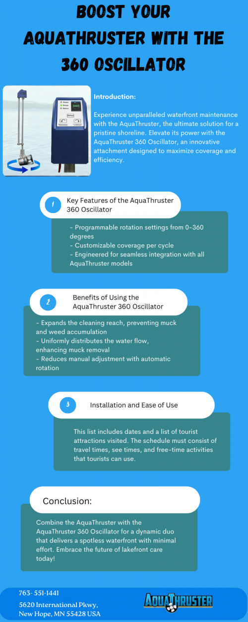 Boost your AquaThruster with the 360 Oscillator