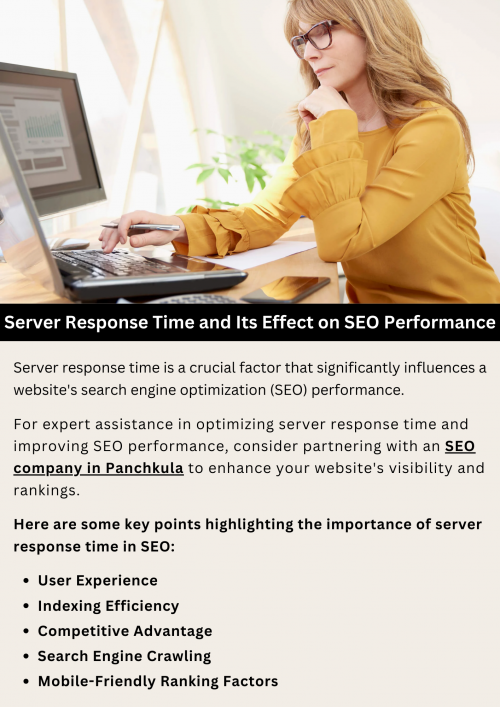 Server response time impacts SEO performance. A fast server response time means quicker loading for websites, which improves user experience and reduces bounce rates. Search engines favor fast-loading websites, resulting in higher rankings on search engine results pages (SERPs). By ensuring a speedy server response time, websites can attract more organic traffic and enhance their overall SEO performance. To know more visit here https://singhimarketingsolutions.com/seo-services/panchkula/