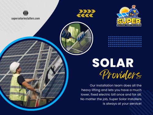 Ensure that the solar providers Sacramento you choose are properly certified and licensed. Certification from organizations demonstrates that the installer has undergone rigorous training and meets industry standards.

Official Website: https://supersolarinstallers.com

Contact: Super Solar Installers
Address: 8880 Cal Center Dr #400, Sacramento, CA 95826, United States
Phone: +12792265343

Find Us On Google Map: https://maps.app.goo.gl/M53eYY512ThCA8A37

Our Profile: https://gifyu.com/supersolarinstal
More Images: http://gg.gg/19zabt
http://gg.gg/19zabv
http://gg.gg/19zabr
http://gg.gg/19zabu