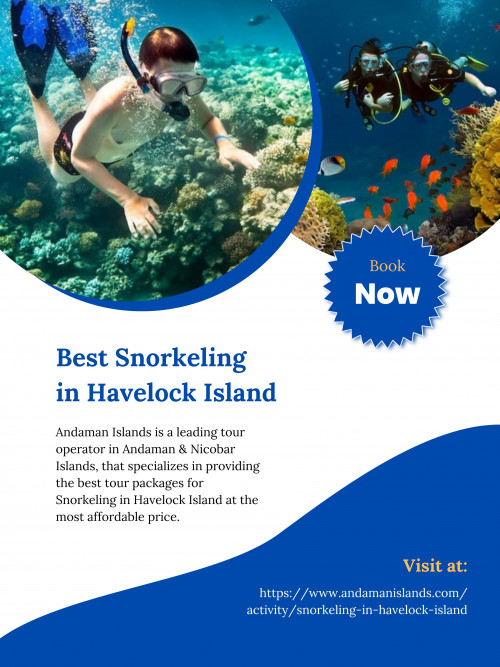 Andaman Islands is a renowned tour operator in Andaman & Nicobar Islands, that specializes in providing the best packages for snorkeling in Havelock Island at the most affordable prices. To know more visit at https://www.andamanislands.com/activity/snorkeling-in-havelock-island