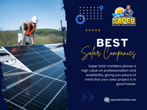 Selecting the Best solar companies Sacramento for your residential solar project in Sacramento requires asking the right questions. 

For more info click here: https://supersolarinstallers.com/residential-solar

Contact: Super Solar Installers
Address: 8880 Cal Center Dr #400, Sacramento, CA 95826, United States
Phone: +12792265343

Find Us On Google Map: https://maps.app.goo.gl/M53eYY512ThCA8A37

Our Profile: https://gifyu.com/supersolarinstal

More Images: http://gg.gg/19ytfs
http://gg.gg/19ytfr
http://gg.gg/19ytfm
http://gg.gg/19ytfl