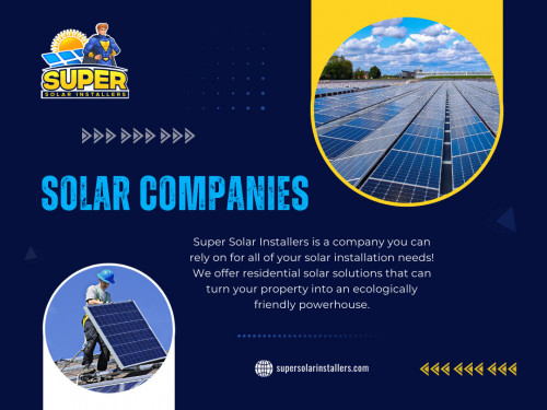 Solar companies Sacramento only work with trusted and reputable solar product manufacturers. We source high-quality solar panels, inverters, and other components to ensure the reliability and longevity of your solar system. 

Official Website: https://supersolarinstallers.com

Contact: Super Solar Installers
Address: 8880 Cal Center Dr #400, Sacramento, CA 95826, United States
Phone: +12792265343

Find Us On Google Map: https://maps.app.goo.gl/M53eYY512ThCA8A37

Our Profile: https://gifyu.com/supersolarinstal

More Images: http://gg.gg/19ytfs
http://gg.gg/19ytfr
http://gg.gg/19ytgb
http://gg.gg/19ytfl