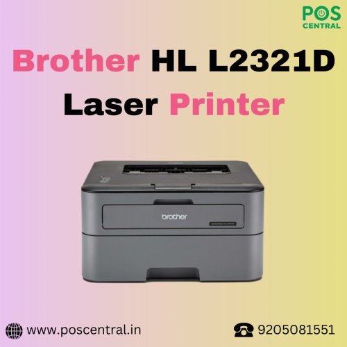 Printer Brother HL L2321D is a useful tool for all your printing tasks. It is equipped with automatic duplex printing, allowing you to easily print on both sides without manually flipping the paper. This feature saves time and paper, making it an eco-friendly option. With its monochrome laser printing technology, you get sharp and clear prints every time. Small in size, it fits well in any workspace, whether at home or in the office. Buy the Brother HL-L2321D Laser Printer from POS Central India. Visit for more information: https://www.poscentral.in/brother-hl-l2321d-fast-monochrome-laser-printer.html