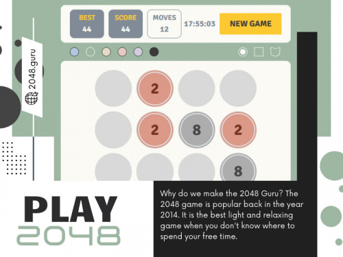 When you play 2048, it offers a wealth of benefits that extend far beyond mere entertainment. From stimulating cognitive skills to promoting relaxation and fostering a sense of community, its impact reaches into various aspects of players' lives. Whether played casually during leisure moments or approached with a seasoned strategist's determination, 2048 stands as a testament to the enduring appeal of games that engage the mind and capture the imagination.

Official Website: https://2048.guru/

Our Profile: https://gifyu.com/2048guru

More Photos:

https://tinyurl.com/2amy9hcy
https://tinyurl.com/29x5fknw
https://tinyurl.com/22sr3264
https://tinyurl.com/29habloc